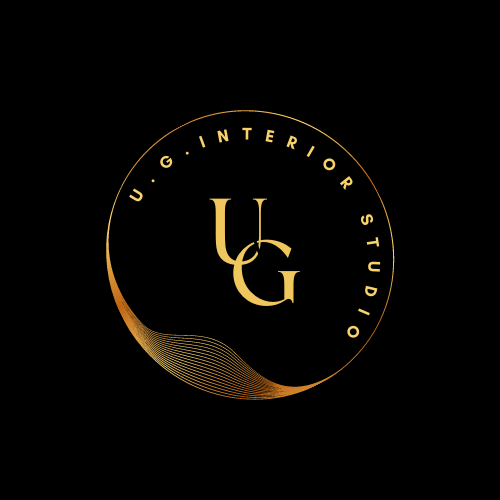 gold luxury initial circle logo